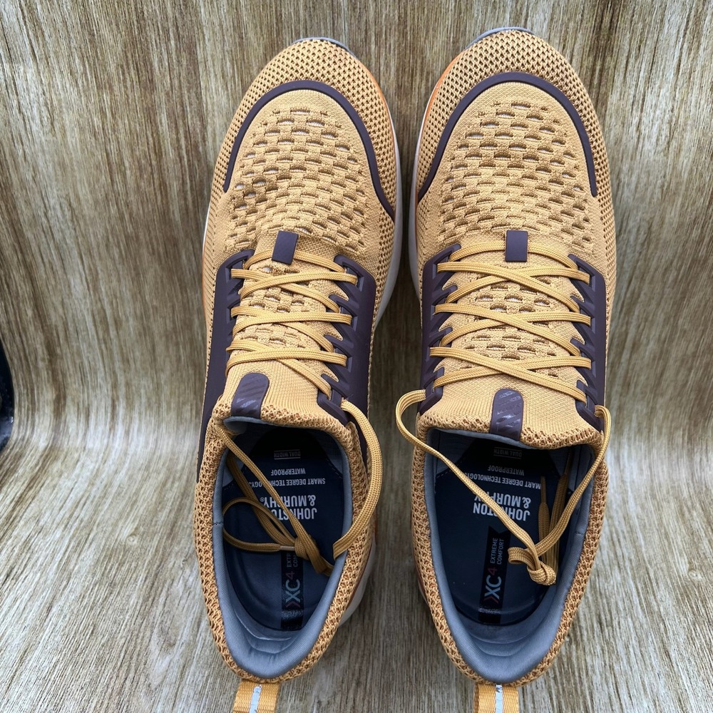 Johnston & Murphy XC4 Tr-1 Sport Hybrid Men's Size 13 M Gold Waterproof Sneakers - Picture 6 of 10